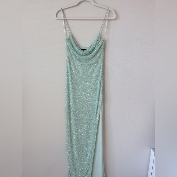 Retrofete Loretta Gown in Bleached Aqua Size XS - Picture 7 of 11